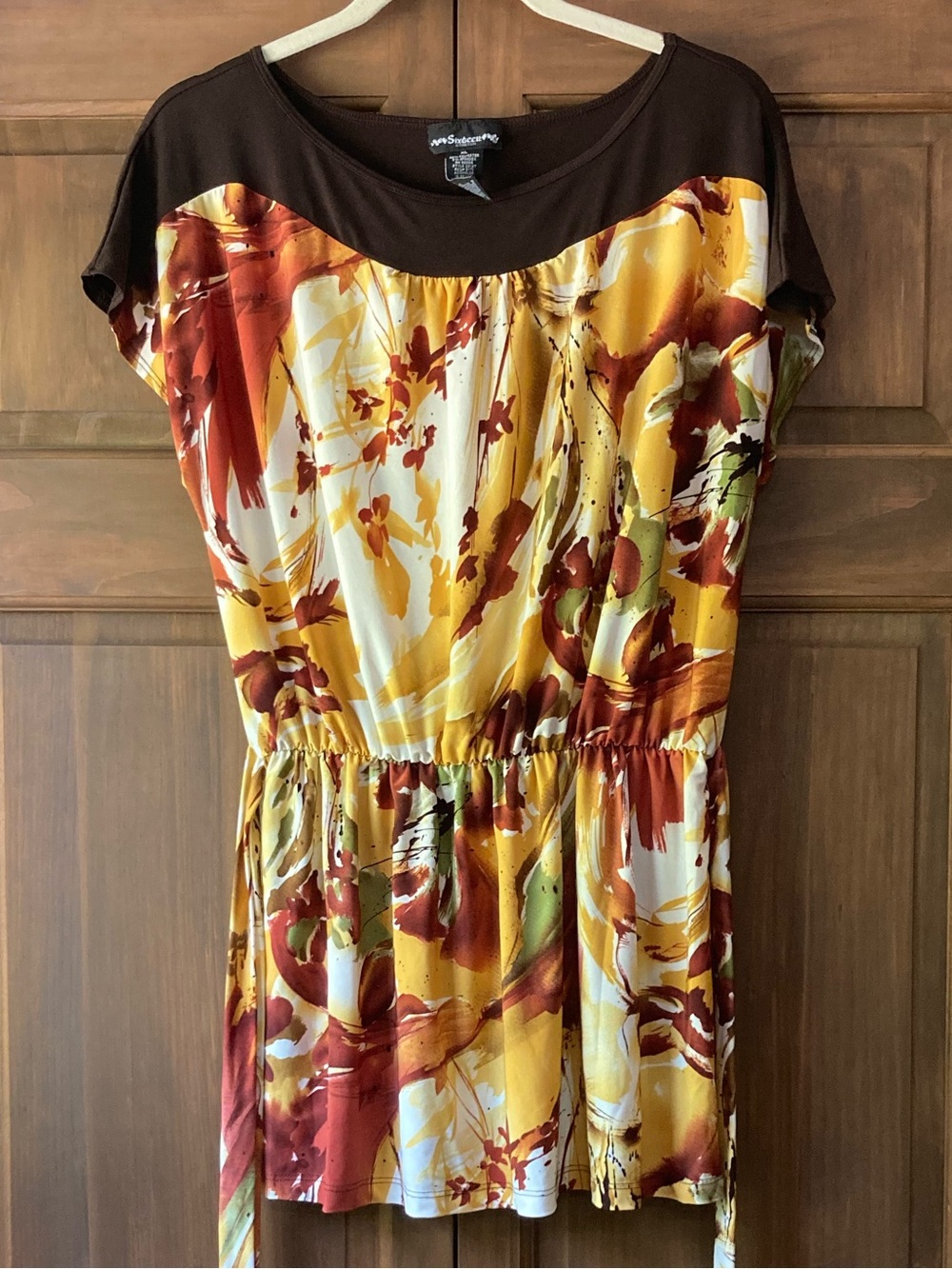 Sixteen Fall Colored Floral Tunic XL